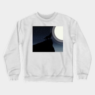 Howling at the mystical sphere Crewneck Sweatshirt